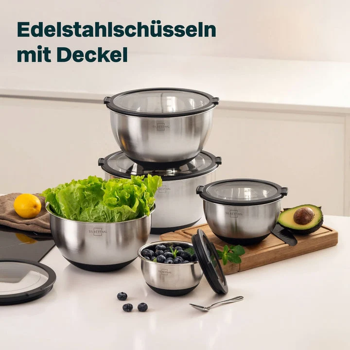 B-Ware SILBERTHAL Schale Salatschüssel Edelstahl lebensmittelecht spülmaschinenfest832