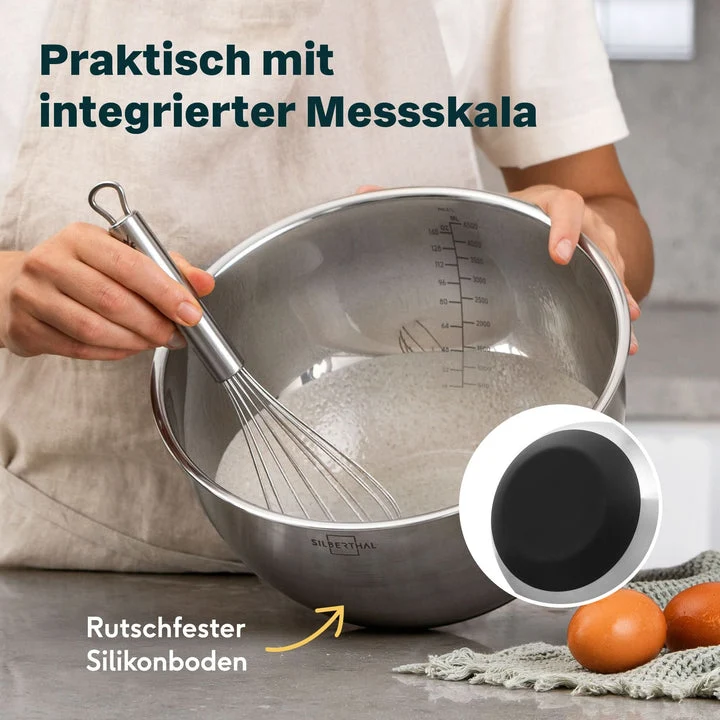 B-Ware SILBERTHAL Schale Salatschüssel Edelstahl lebensmittelecht spülmaschinenfest832