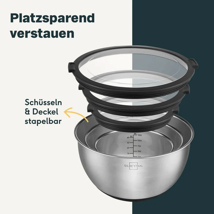 B-Ware SILBERTHAL Schale Salatschüssel Edelstahl lebensmittelecht spülmaschinenfest832
