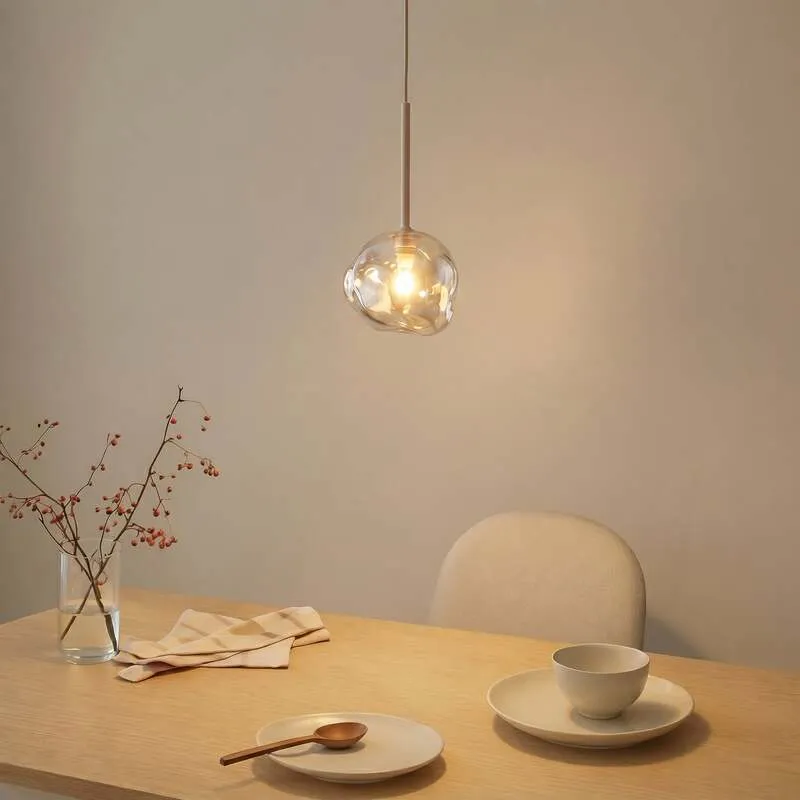 B-Ware TK-Lighting Hängeleuchte Lava LED Pendelleuchte Lampe dimmbar sand Ø15cm