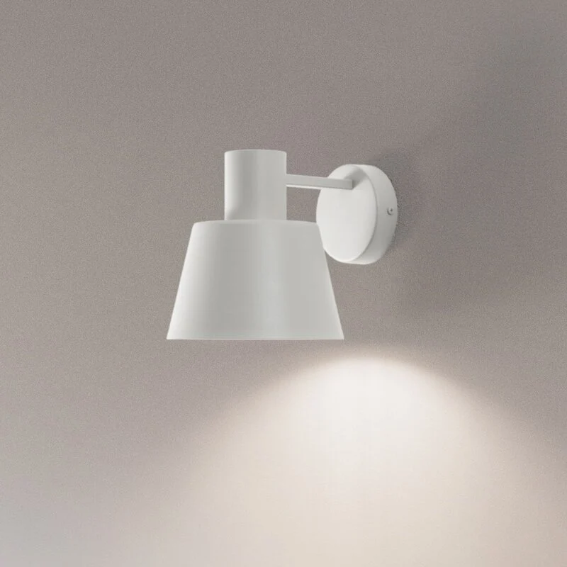 B-Ware Wandleuchte Dunka taupe 1-flammig Stahl E27 17 cm Sigma dimmbar IP20