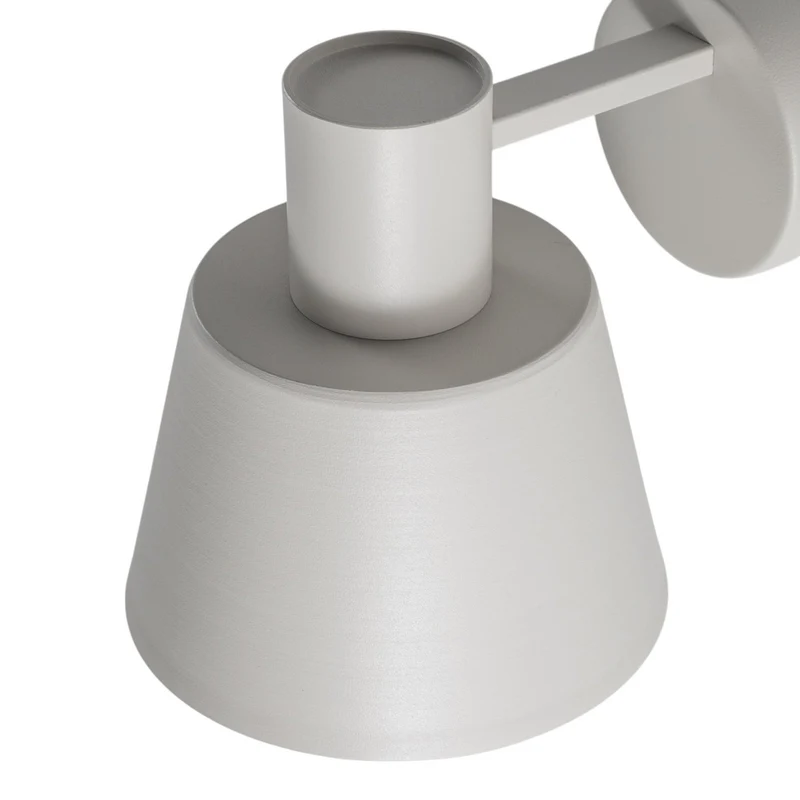 B-Ware Wandleuchte Dunka taupe 1-flammig Stahl E27 17 cm Sigma dimmbar IP20