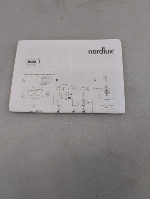 B-Ware Nordlux Pendelleuchte Hängeleuchte Alton 25 E27 60W Lampe Opal 300cm Höhe 330mm