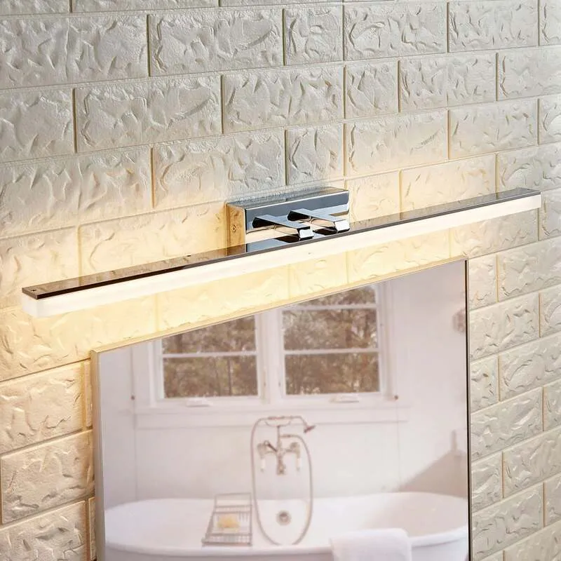 B-Ware Lucande Wandleuchte LED Spiegelleuchte Julie Lampe Badezimmer chrom 75cm IP44