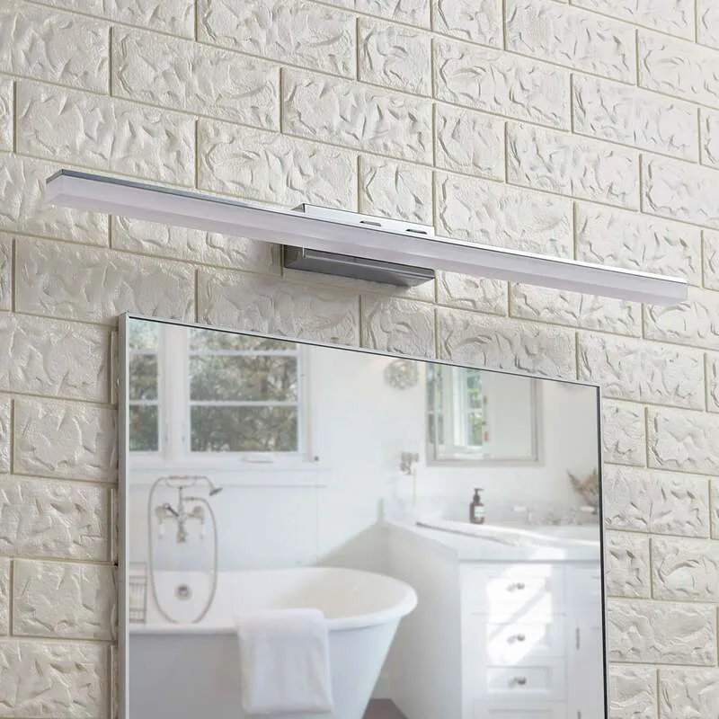 B-Ware Lucande Wandleuchte LED Spiegelleuchte Julie Lampe Badezimmer chrom 75cm IP44