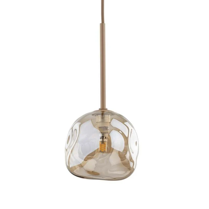 B-Ware TK-Lighting Hängeleuchte Lava LED Pendelleuchte Lampe dimmbar sand Ø15cm