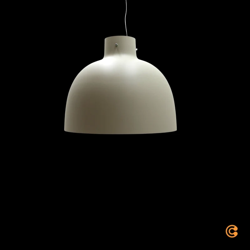 B-Ware Kartell Hängeleuchte Pendelleuchte Bellissima Lampe taupe matt Polymer E27 LED