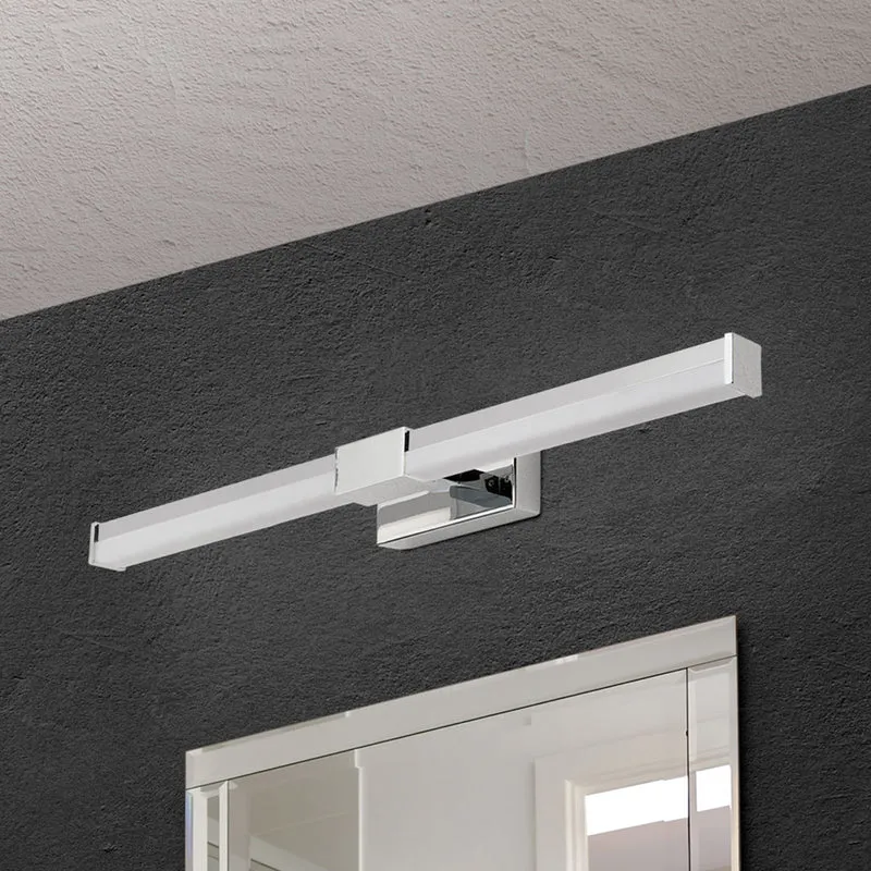 B-Ware Spiegelleuchte Badlampe Argo LED Spiegellicht Hochvolt Chrom Weiß 35,5 cm Lampe