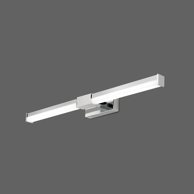 B-Ware Spiegelleuchte Badlampe Argo LED Spiegellicht Hochvolt Chrom Weiß 35,5 cm Lampe