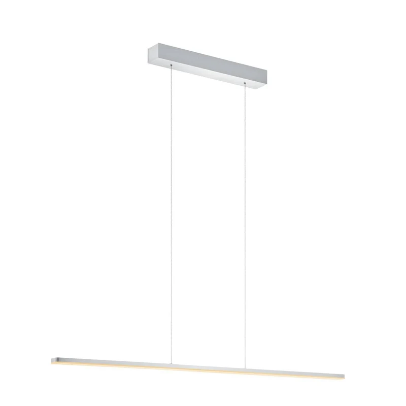 B-Ware quitani Pendelleuchte Hängelampe LED Aluminium Grau dimmbar Margita 118 cm CCT