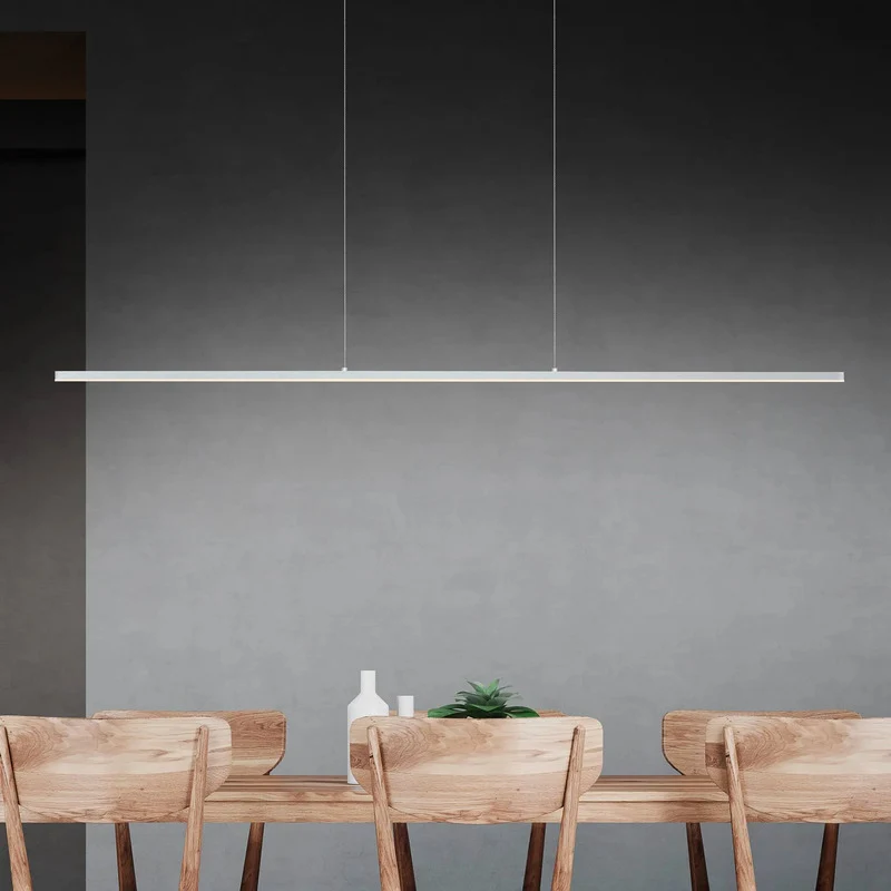 B-Ware quitani Pendelleuchte Hängelampe LED Aluminium Grau dimmbar Margita 118 cm CCT