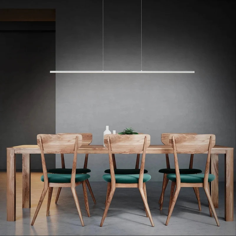 B-Ware quitani Pendelleuchte Hängelampe LED Aluminium Grau dimmbar Margita 118 cm CCT