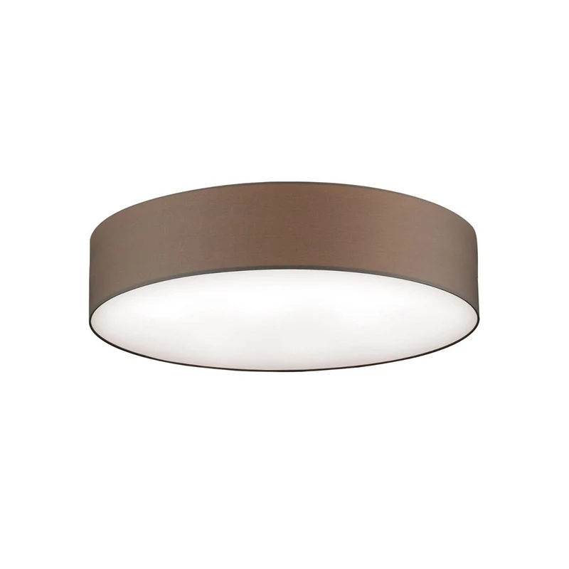 B-Ware ORION Deckenleuchte Pendelleuchte Lampe Shade Textilschirm braun Messing 80cm