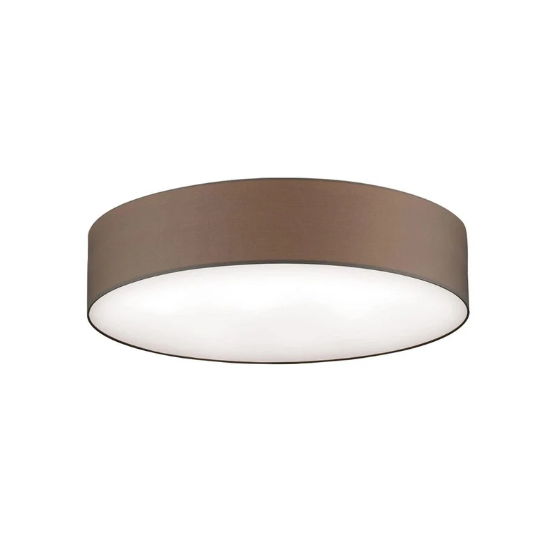 B-Ware ORION Deckenleuchte Pendelleuchte Lampe Shade Textilschirm braun Messing 80cm