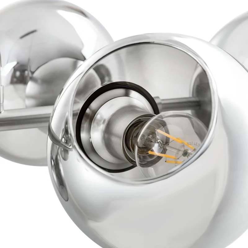 B-Ware NOWA Glas-Pendelleuchte Pilar Hängelampe Pendellampe achtflammig rauchgrau E27