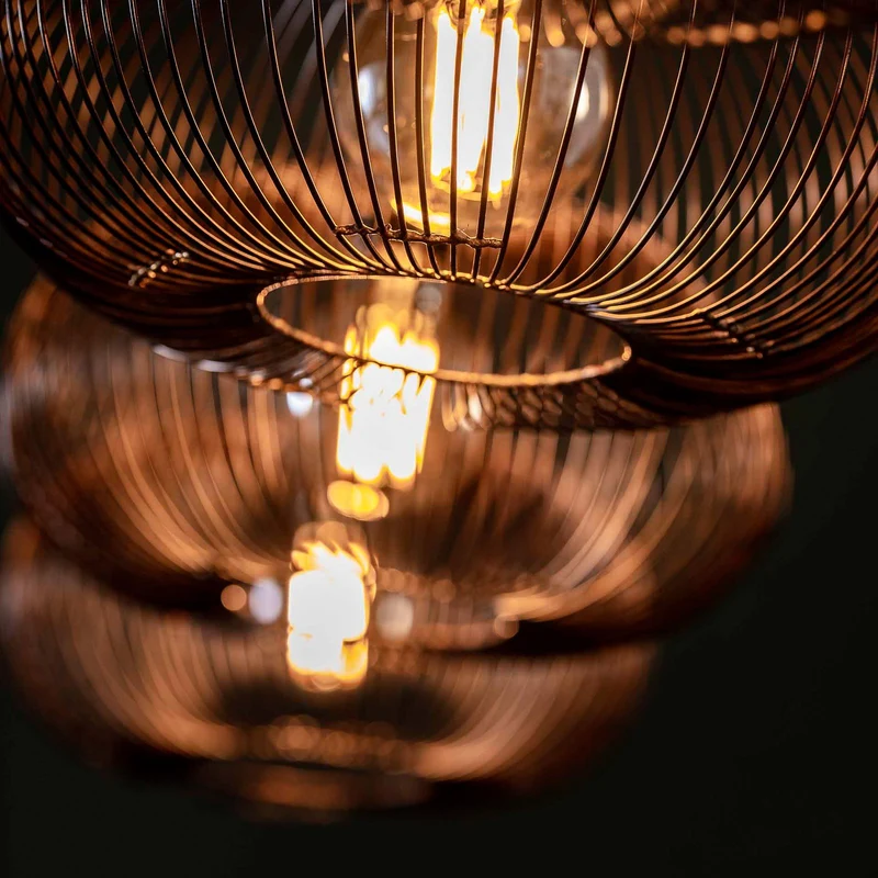 B-Ware Hängeleuchte Rippberg schwarz vierflammig Deckenlampe Deckenleuchte Lampe Spot