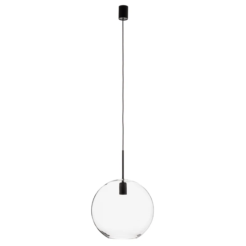 B-Ware Hängeleuchte Sphere XL Nowodvorski mit Glasschirm transparent schwarz 40W E27