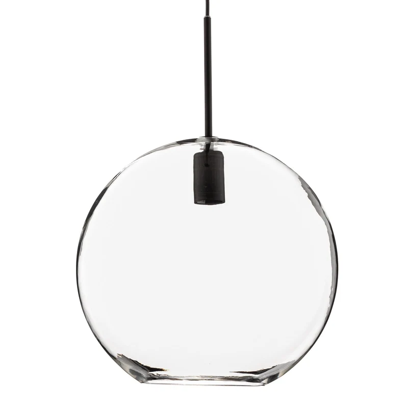 B-Ware Hängeleuchte Sphere XL Nowodvorski mit Glasschirm transparent schwarz 40W E27