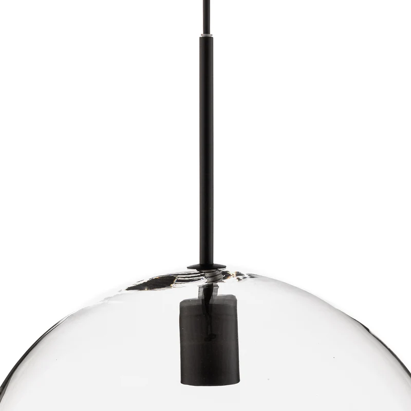 B-Ware Hängeleuchte Sphere XL Nowodvorski mit Glasschirm transparent schwarz 40W E27