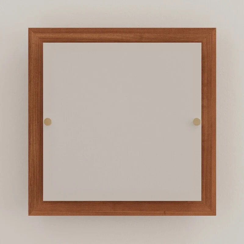 B-Ware Envostar Kerio Deckenlampe 30x30cm Kiefer rustikal dimmbar E27 15W
