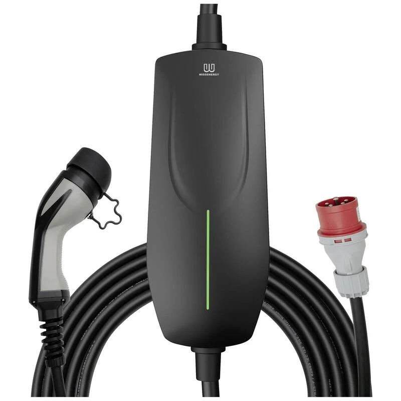 B-Ware Wissenergy Mobile Ladestation Typ 2 Mode 2 16A 11kW IP66 grau 6m Kabel Länge