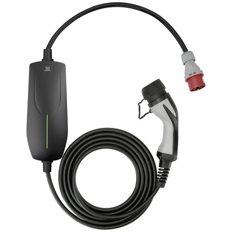 B-Ware Wissenergy Mobile Ladestation Typ 2 Mode 2 16A 11kW IP66 grau 6m Kabel Länge