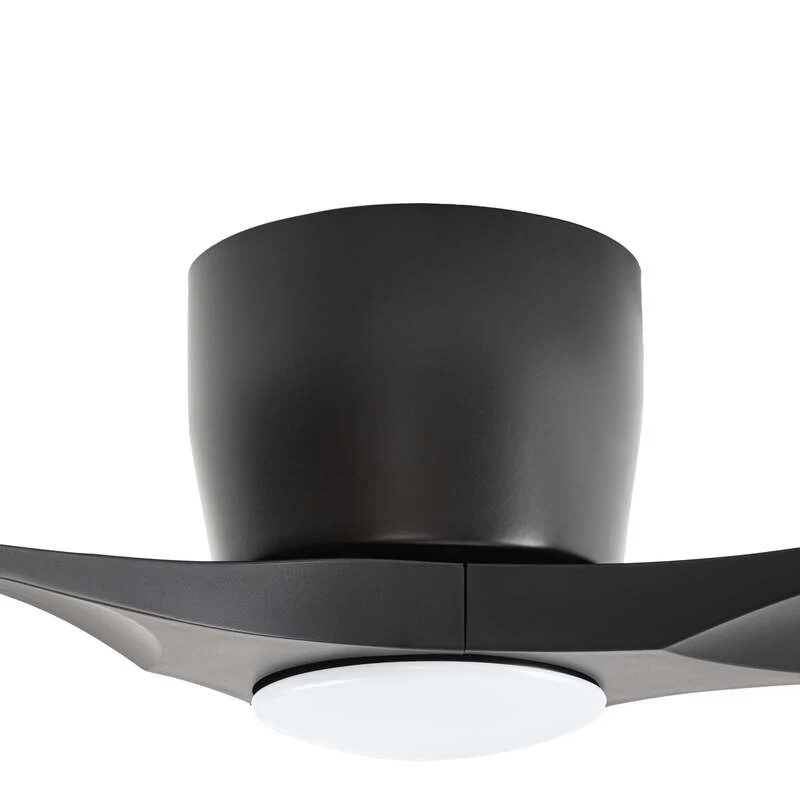 B-Ware Lucande Deckenventilator Moneno smart schwarz LED Ventilator dimmbar Tuya 131cm