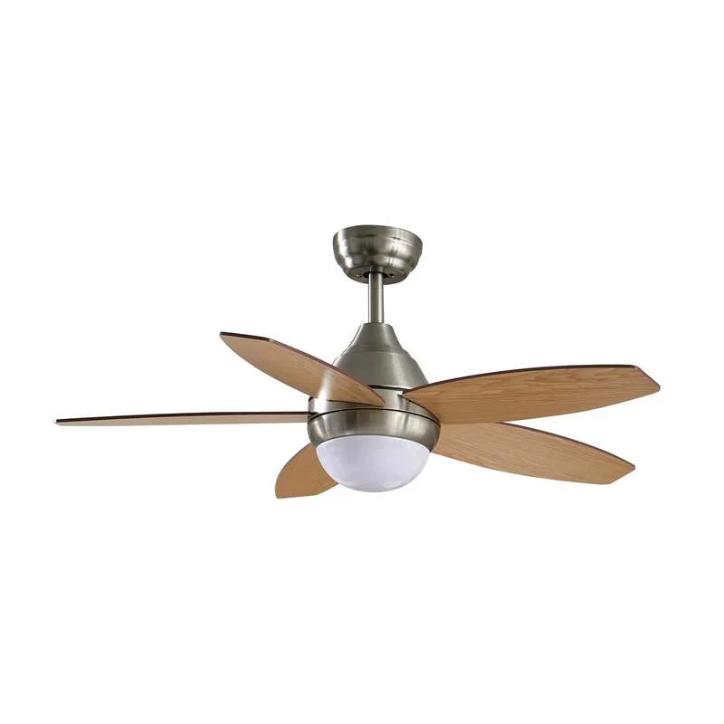 B-Ware Lindby Deckenventilator Ventilator LED Klasika weiß holz hell leise DC 106 cm
