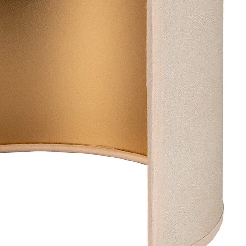 B-Ware Envostar Wandlampe Leuchte Idun beige Kunstleder 24cm Wandbeleuchtung Innen618