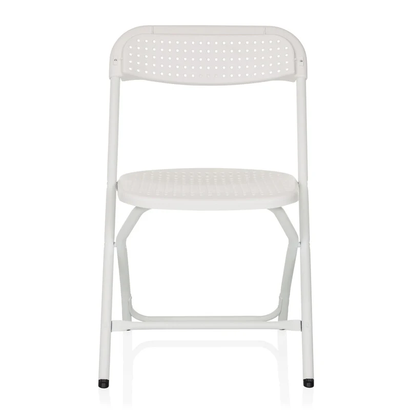 B-Ware hjh OFFICE Besucherstuhl Klappstuhl Stuhl Kunststoff weiß Outdoor stapelbar