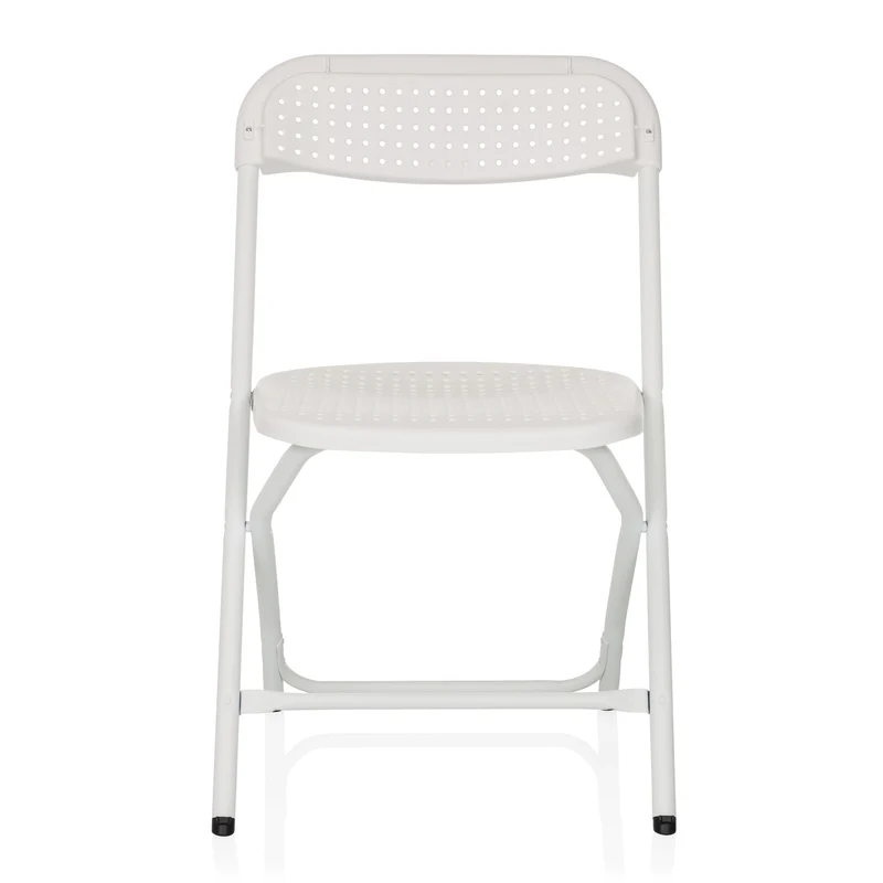 B-Ware hjh OFFICE Besucherstuhl Klappstuhl Stuhl Kunststoff weiß Outdoor stapelbar