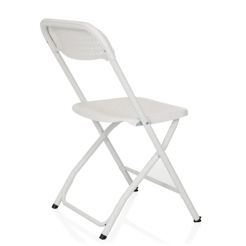 B-Ware hjh OFFICE Besucherstuhl Klappstuhl Stuhl Kunststoff weiß Outdoor stapelbar