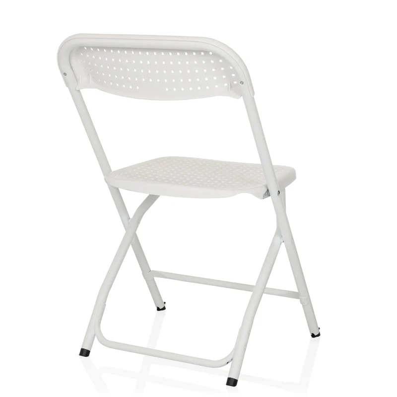 B-Ware hjh OFFICE Besucherstuhl Klappstuhl Stuhl Kunststoff weiß Outdoor stapelbar