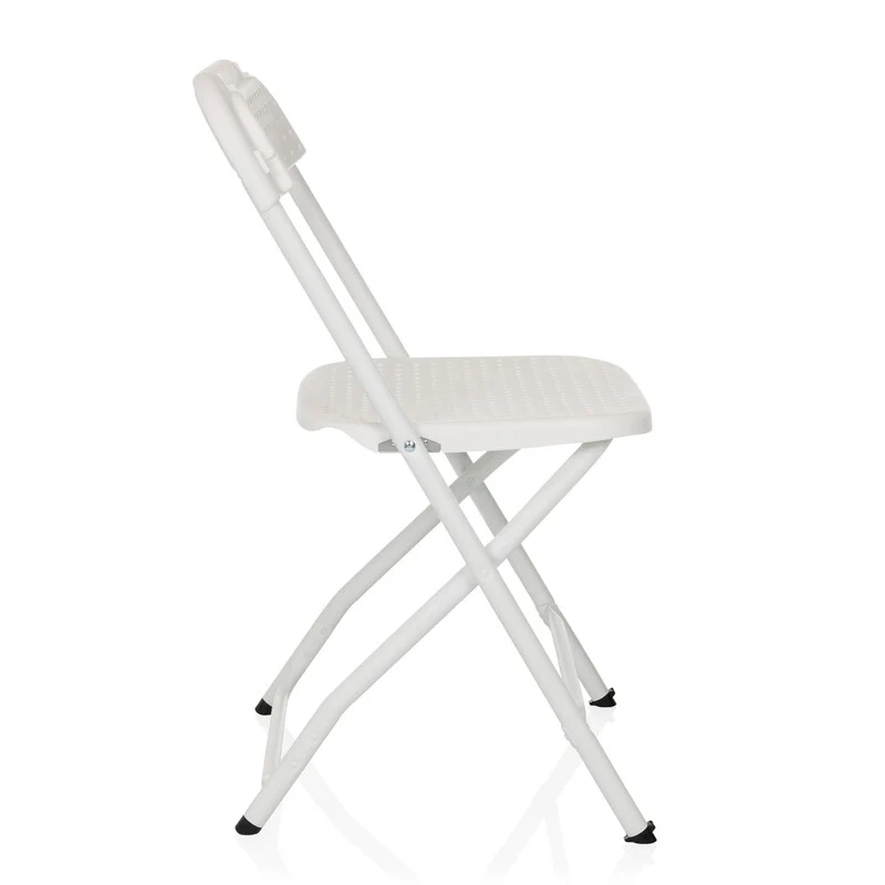 B-Ware hjh OFFICE Besucherstuhl Klappstuhl Stuhl Kunststoff weiß Outdoor stapelbar