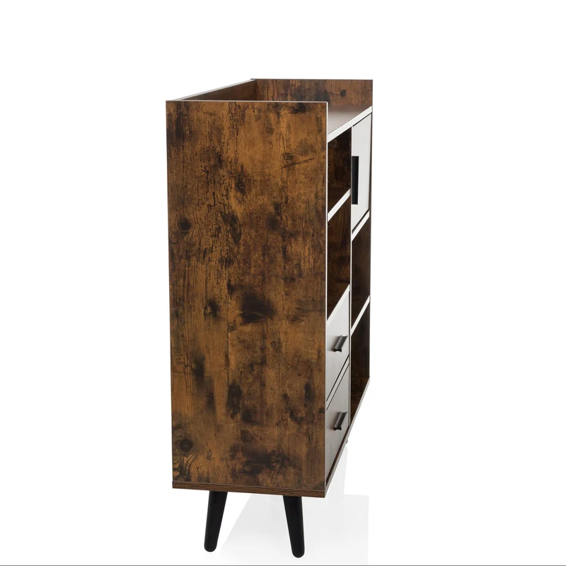 B-Ware hjh LIVING Sideboard / Kommode MYRDAL 80x30x90 cm 2 Schubladen Schrank
