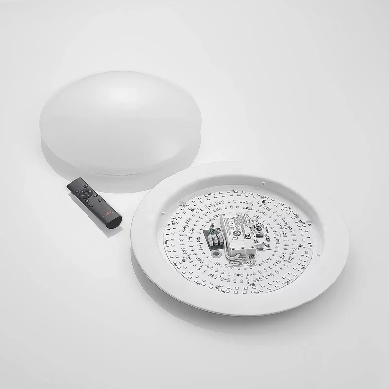 B-Ware Lindby Deckenleuchte Lampe LED dimmbar Fernbedienung weiß Aurela Eisen PMMA