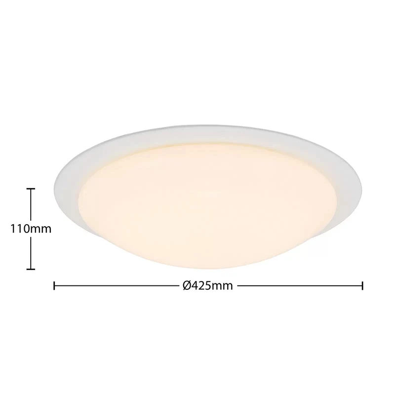 B-Ware Lindby Deckenleuchte Lampe LED dimmbar Fernbedienung weiß Aurela Eisen PMMA