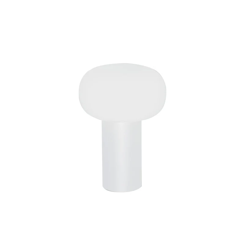 B-Ware Antibes LED Tischleuchte Terrassenleuchte Akku RGBW Glas Aluminium weiß IP54