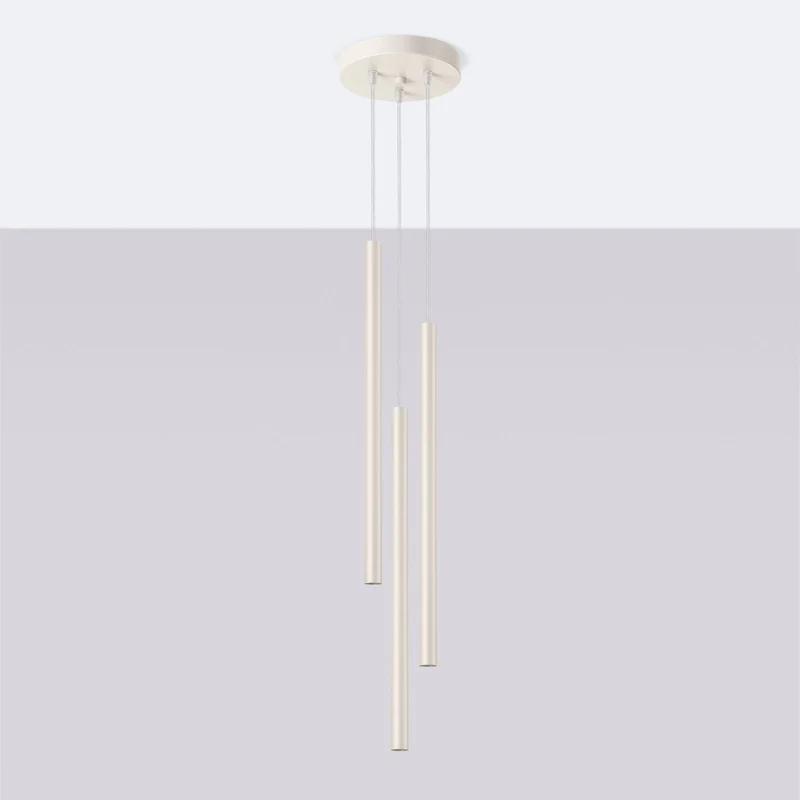 B-Ware Pastelo Hängelampe Pendelleuchte Lampe beige Ø 19 cm Stahl