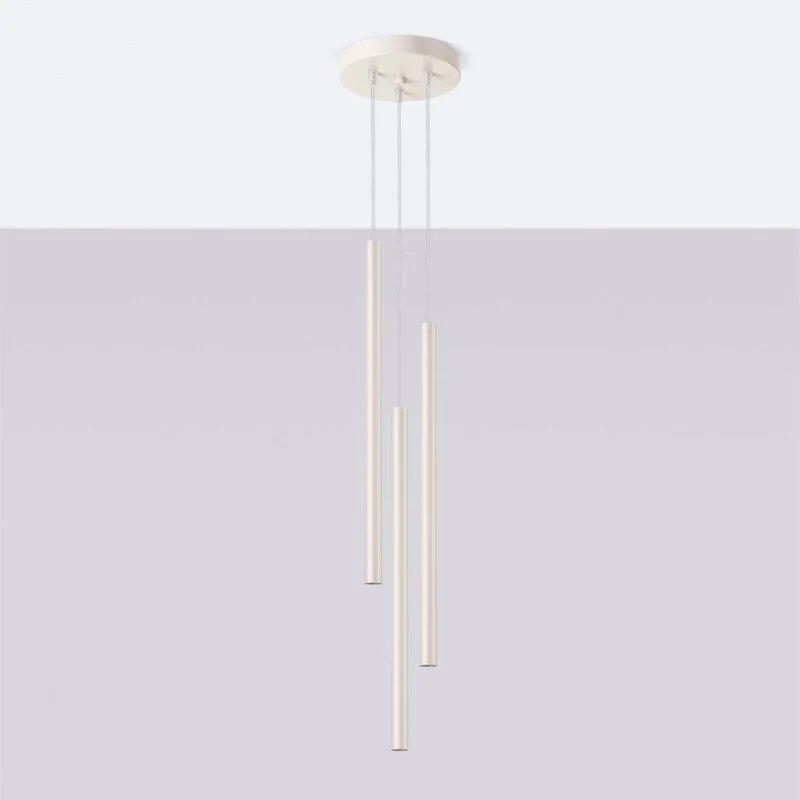 B-Ware Pastelo Hängelampe Pendelleuchte Lampe beige Ø 19 cm Stahl