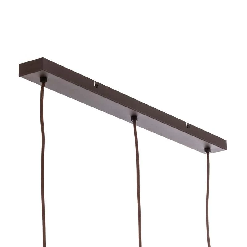B-Ware Lindby Pendelleuchte Valentina 3-flg. rauchgrau rund Metall Glas 1500mm
