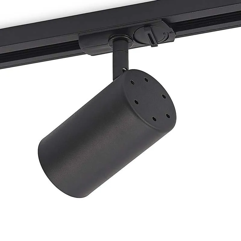 3x B-Ware Lindby Schienenspot Linaro GU10 LED Strahler dimmbar schwarz 1-Phasen Ø6cm