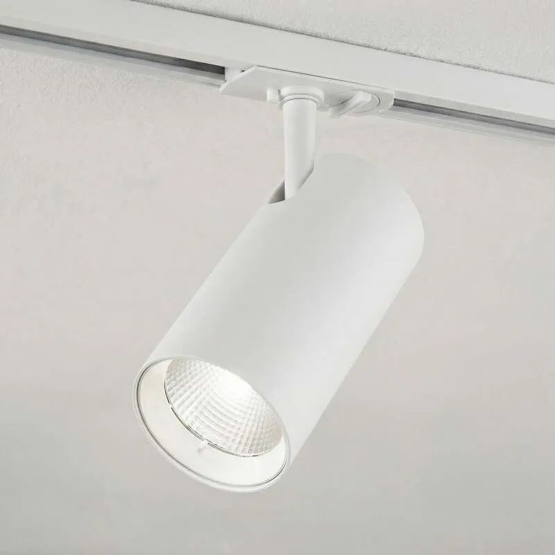 2x B-Ware Lindby LED Schienen Spot Linaro dimmbar Aluminium CCT 3000K bis 5700K weiß Ø7cm