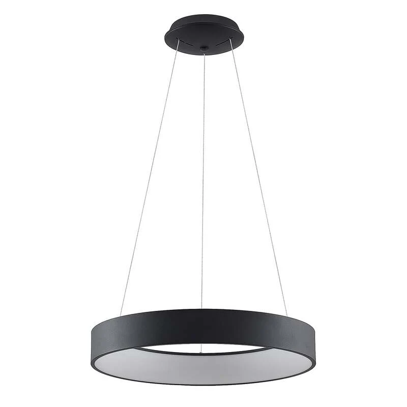 B-Ware Arcchio Pendelleuchte Hängelampe LED Lampe Aleksi schwarz Eisen Kunststoff 60 cm