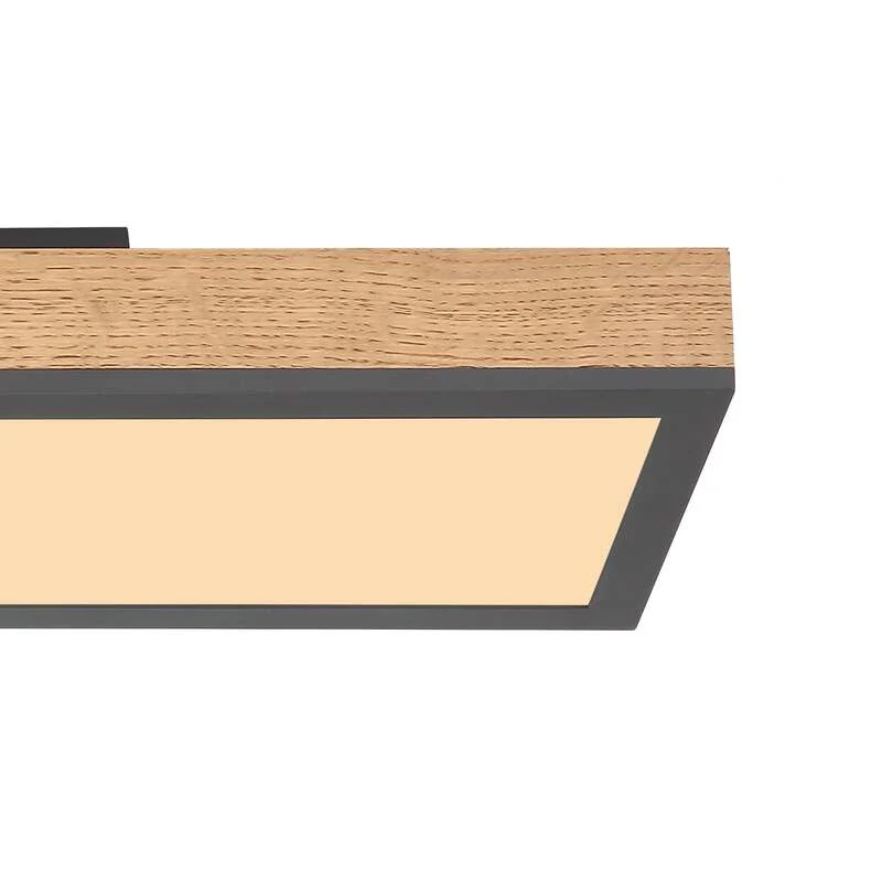 B-Ware LED-Deckenleuchte Doro 60 cm Eiche MDF 18 W 1920 lm warmweiß Globo