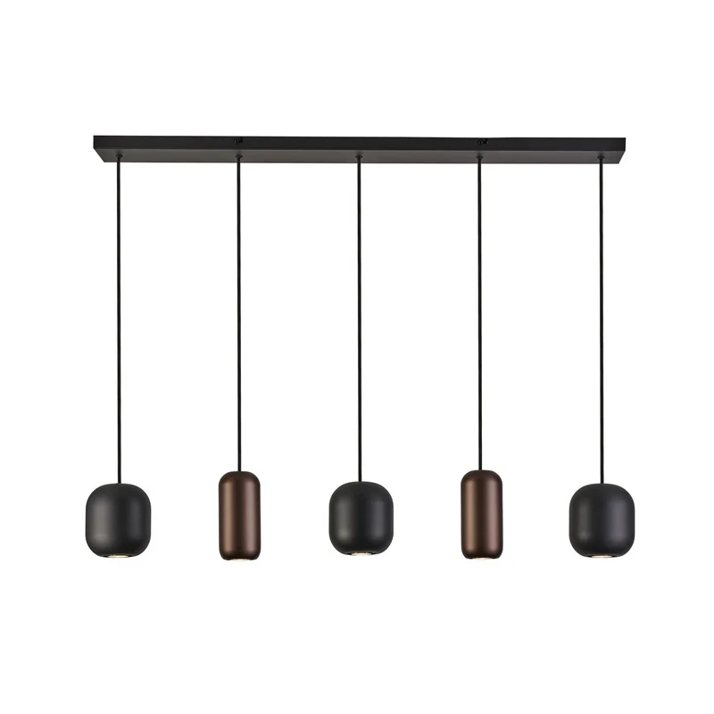 B-Ware Brilliant Hängelampe Jane Länge 102 cm schwarz grün Deckenlampe Deckenleuchte