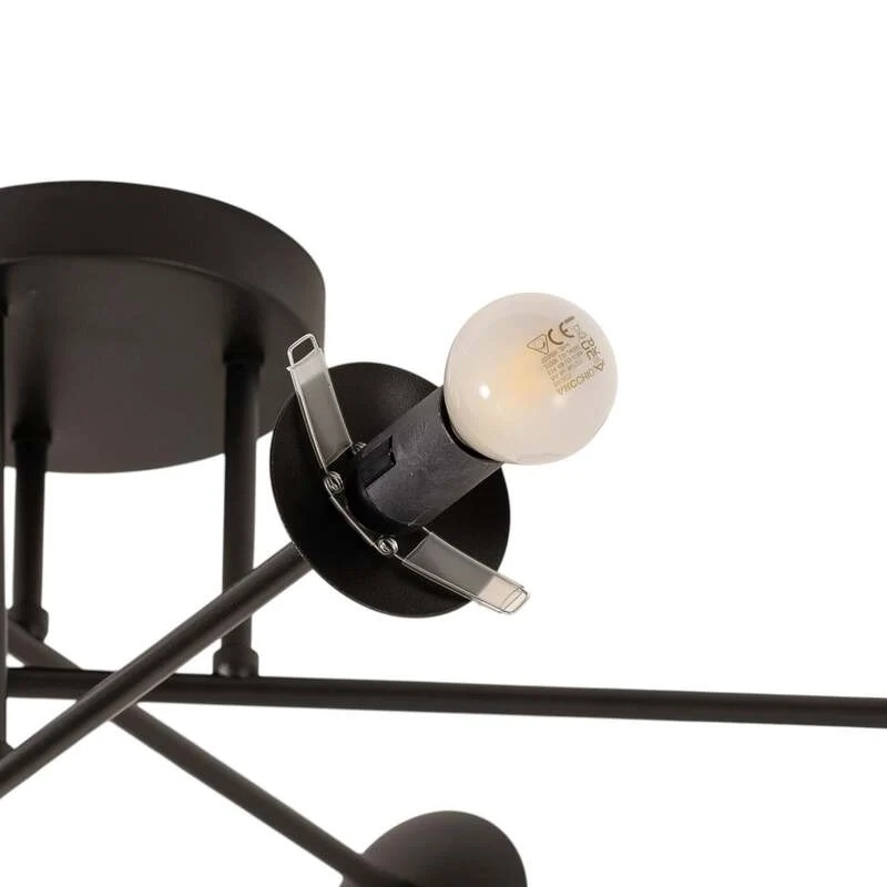B-Ware Euluna Deckenleuchte Glassy schwarz/opal Deckenlampe Lampe Licht Leuchte Spot