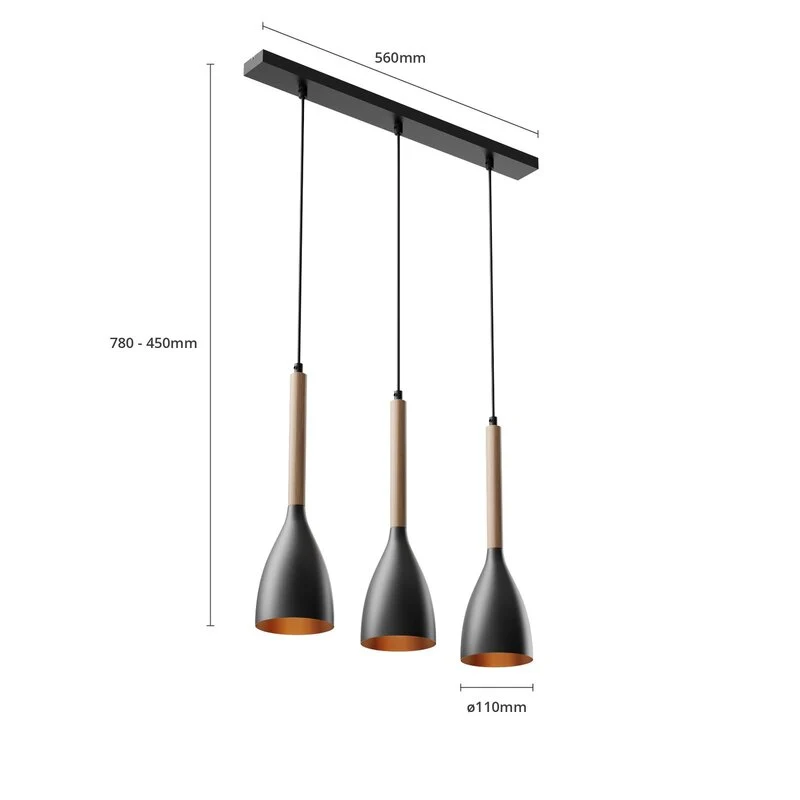 B-Ware Euluna Hängeleuchte Muza Deckenlampe Pendelleuchte Wohnzimmer-Deckenlampe E27740