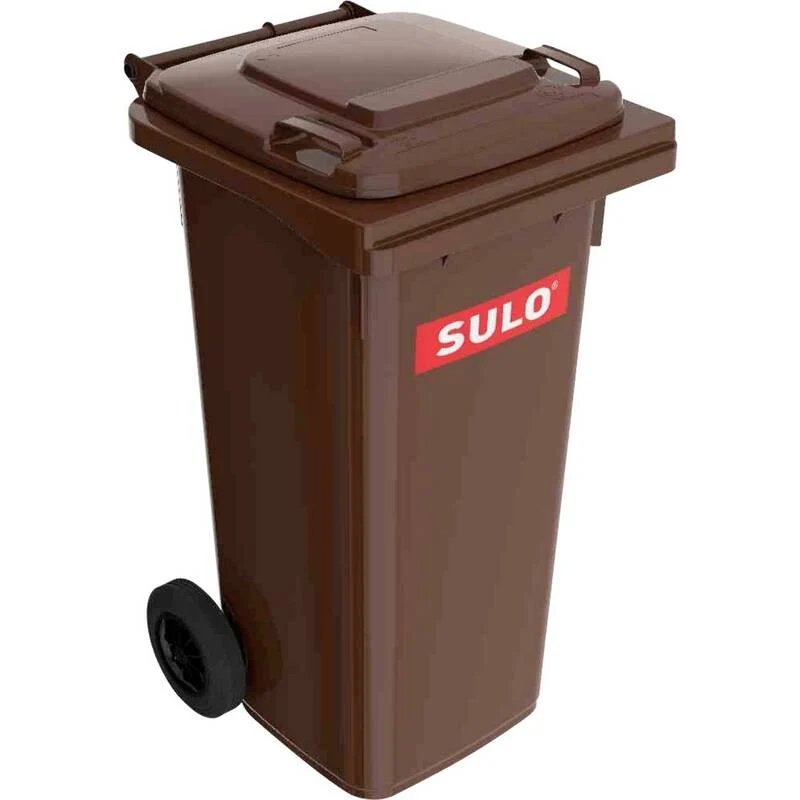 B-Ware Sulo Müllgroßbehälter fahrbar Abfallbehälter Müllcontainer Entsorgung 1200l grau
