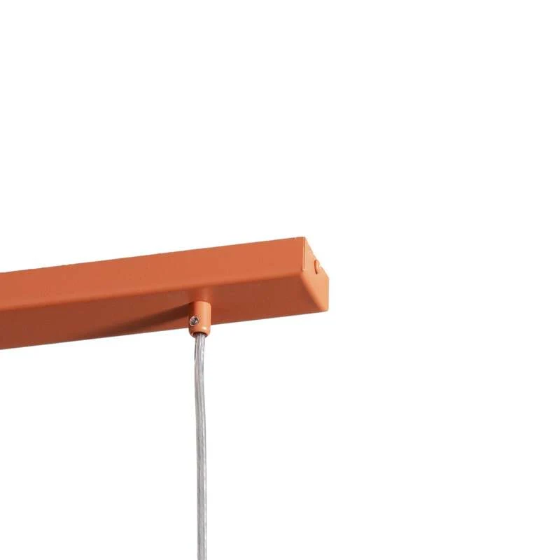 B-Ware Sigma Hängeleuchte Rif 3 LED Pendelleuchte dimmbar Stahl ziegelrot 3-flammig